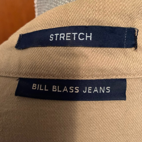 Bill Blass Oatmeal Denim Jacket - Picture 6 of 7